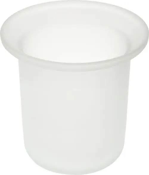 Weiße, matte WC-Bürsten-Einsatz von Ideal Standard, mit einer schlichten Form und einem Rand, der die Verwendung in verschiedenen Badezimmerdesigns ermöglicht.